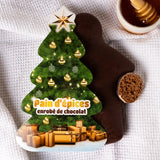 Charger l&#39;image dans la galerie, Pain d&#39;épices sapin enrobé chocolat - la miellerie