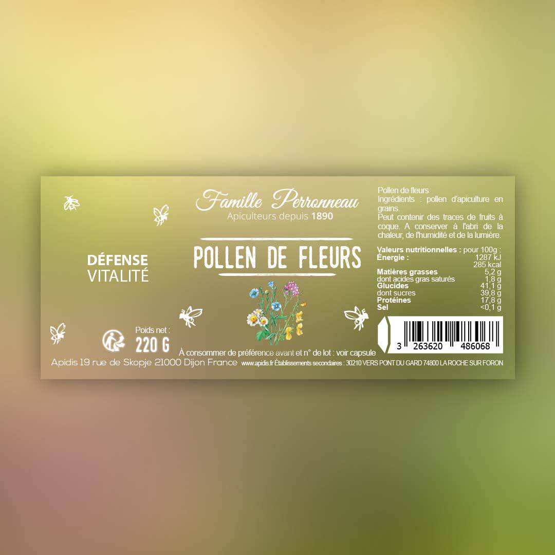 Pollen des fleurs Bio - 3 pots