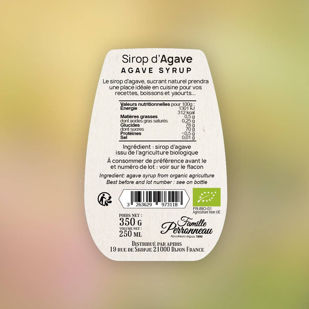 Sirop d'Agave Bio - la miellerie - Miels et produits naturels